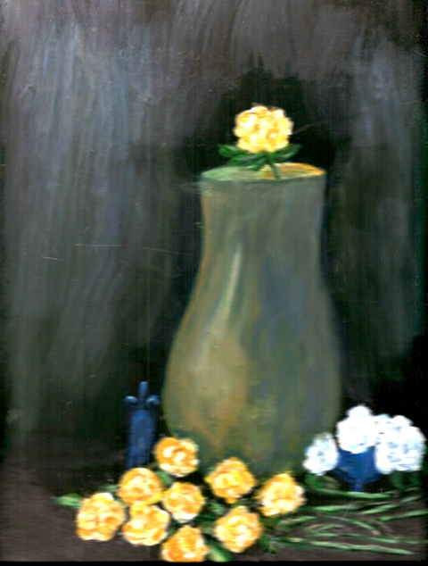 Vase and Yellow Roses by June resized